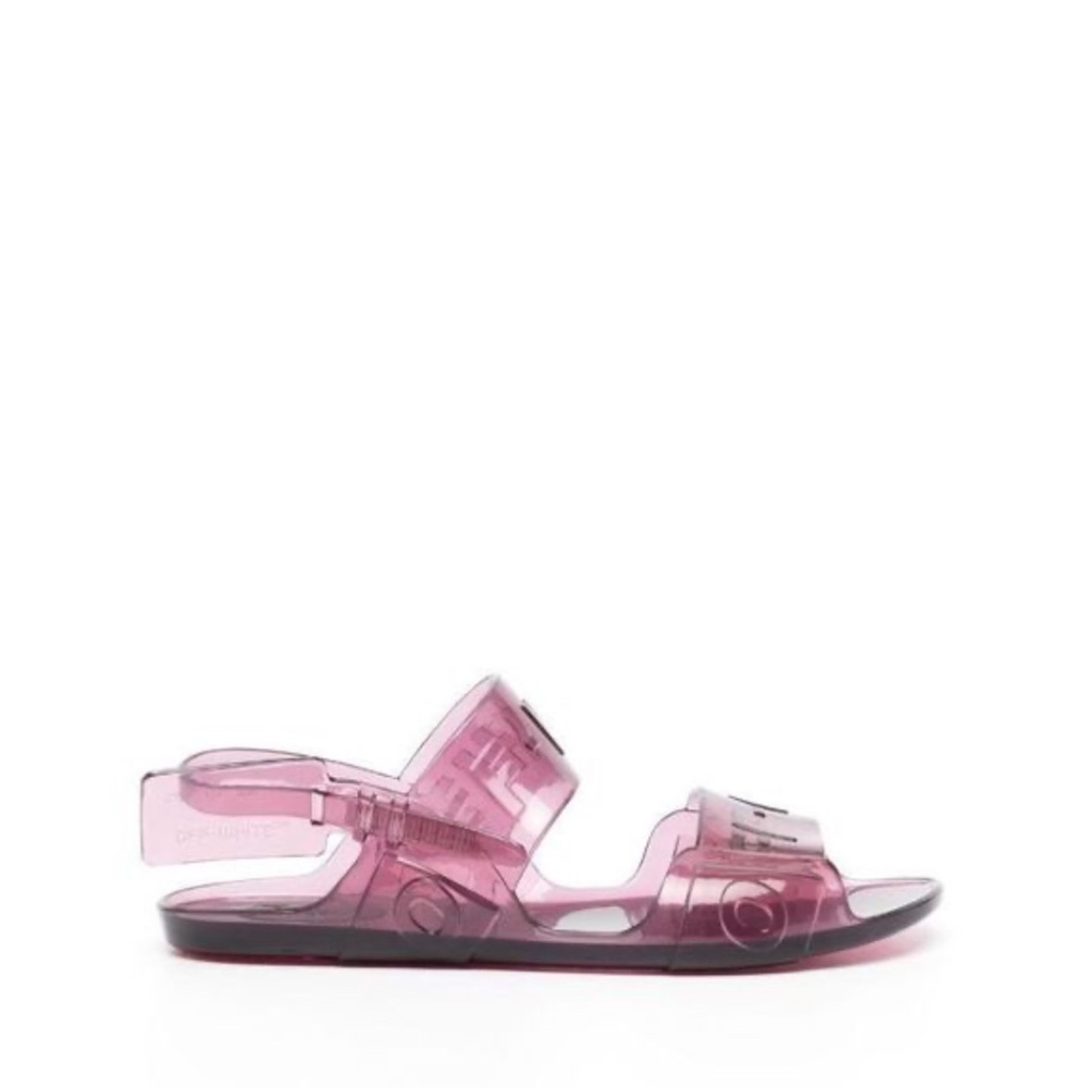 NEW Off-White Lavender Jelly Sandals size 8.5/IT 39